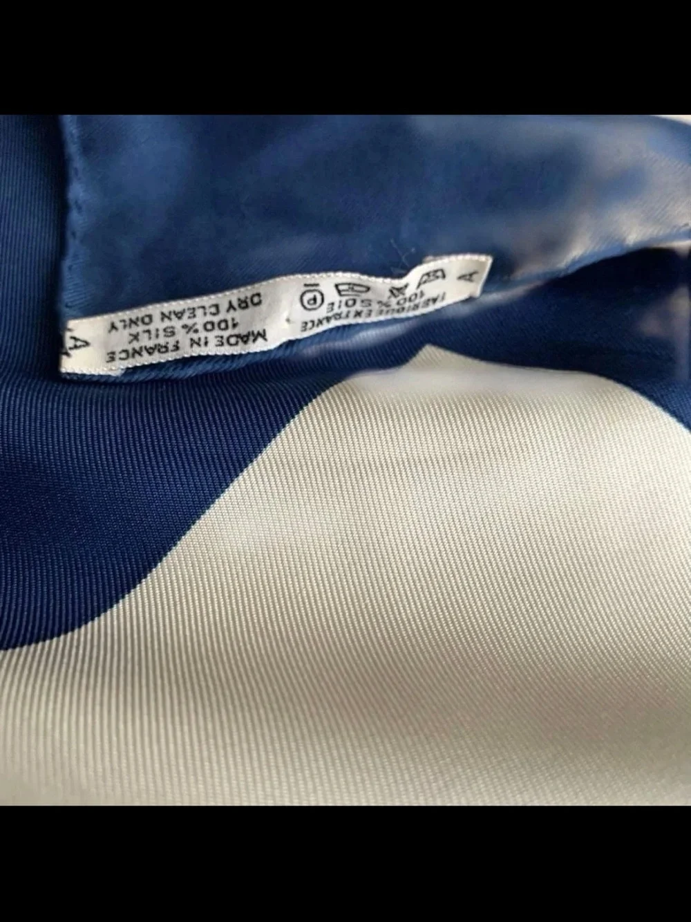 Hermes Blue White Gold Brides de Gala Silk Scarf